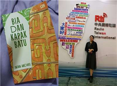 Intan Andaru di Rti dan novel terbarunya, "Bia dan Kapak Batu"