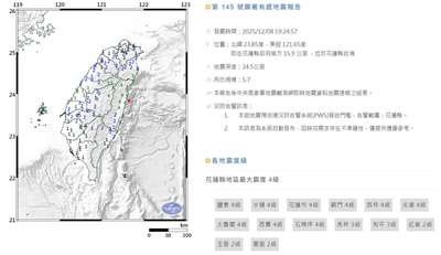 Gempa 5,7SR Melanda Taiwan, CWA Peringatkan Potensi Gempa Susulan Kuat (CWA)