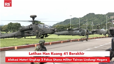 Latihan Han Kuang 41 Berakhir, Alokasi Materi Ungkap 3 Fokus Utama Militer Taiwan Lindungi Negara    圖:節目