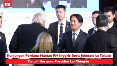 Kunjungan Perdana Mantan PM Inggris Boris Johnson ke Taiwan, Tampil Bersama Presiden Lai Ching-te   