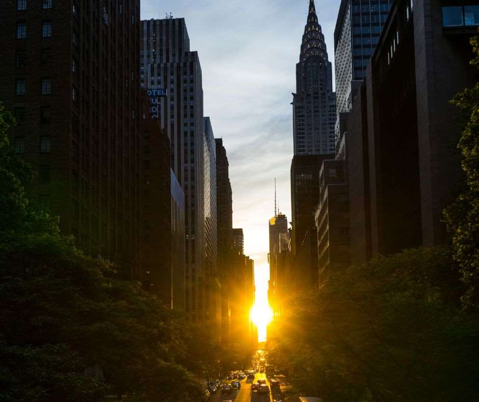 Fenomena Matahari Terbenam Manhattanhenge Versi Taichung akan Segera Menghiasi Langit Setempat, Saksikan Pemandangan Langka dan Memukau Mulai 18/9  圖:CANVA