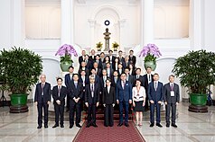 Wakil Presiden Hsiao Bi-khim kemarin (10/9) bertemu dengan pemenang “Penghargaan Nasional Perusahaan Ramah Lingkungan ke-7 tahun 2025" (foto: Istana Kepresidenan)
