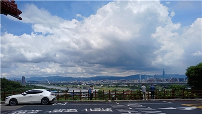Cuaca cerah berawan di sekitar Taipei