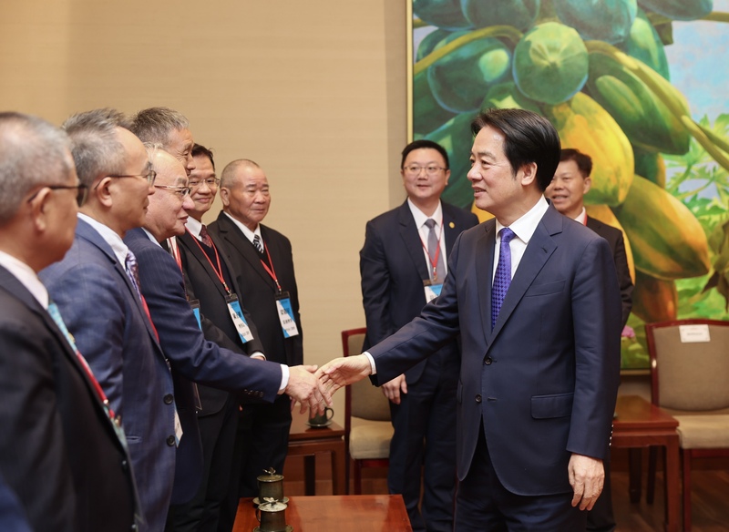 Pertemuan Presiden Lai Ching-te dengan Federasi Industri Taiwan (TFOI) berlangsung pada hari Kamis ini (22/1) (foto: CNA)