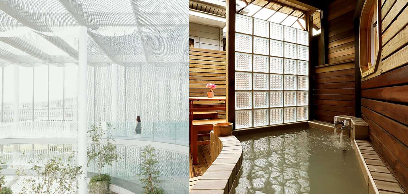 Green Museumbrary di Taichung dan kolam air panas di Beitou (foto: web pariwisata Taichung & Agoda)