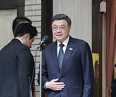 Perdana Menteri Cho Jung-tai (卓榮泰) menyampaikan bahwa Tiongkok berulang kali menunjukkan tindakan hegemoni di kancah internasional. (Foto: CNA)