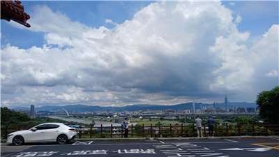 Cuaca cerah berawan di sekitar Taipei