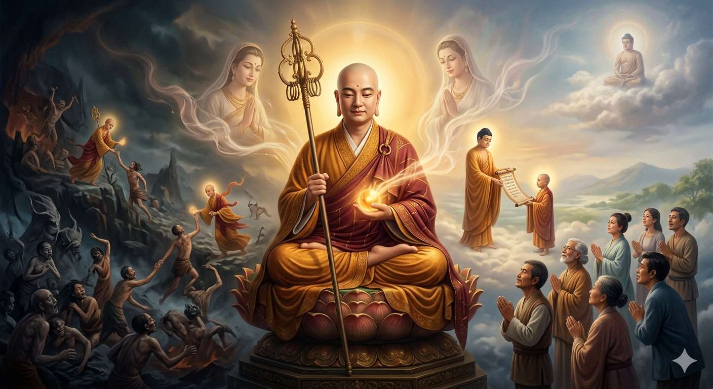 Bodhisattva Ksitigarbha (AI Generated)