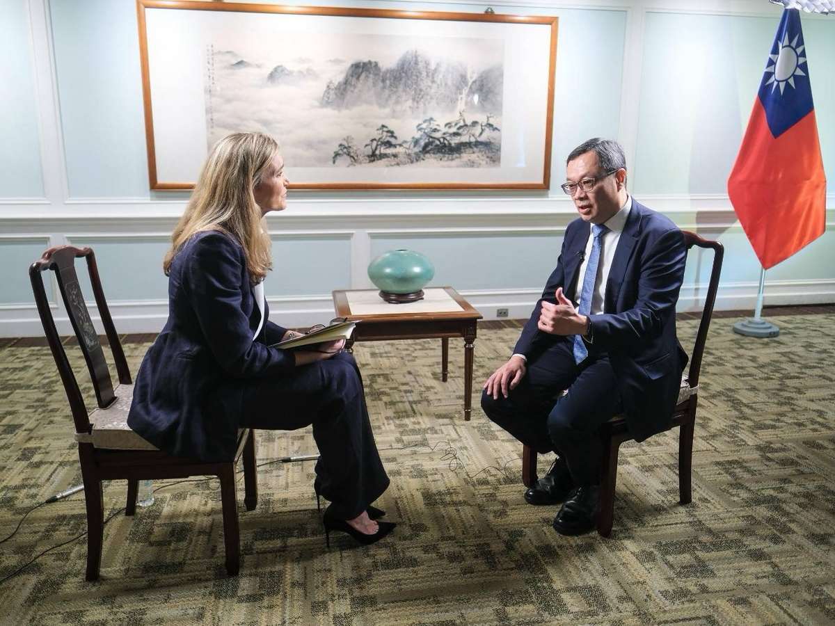 Wakil Menteri Luar Negeri Chen Ming-chi (陳明祺) dalam wawancara bersama media Amerika Serikat. (Foto: Kemenlu)