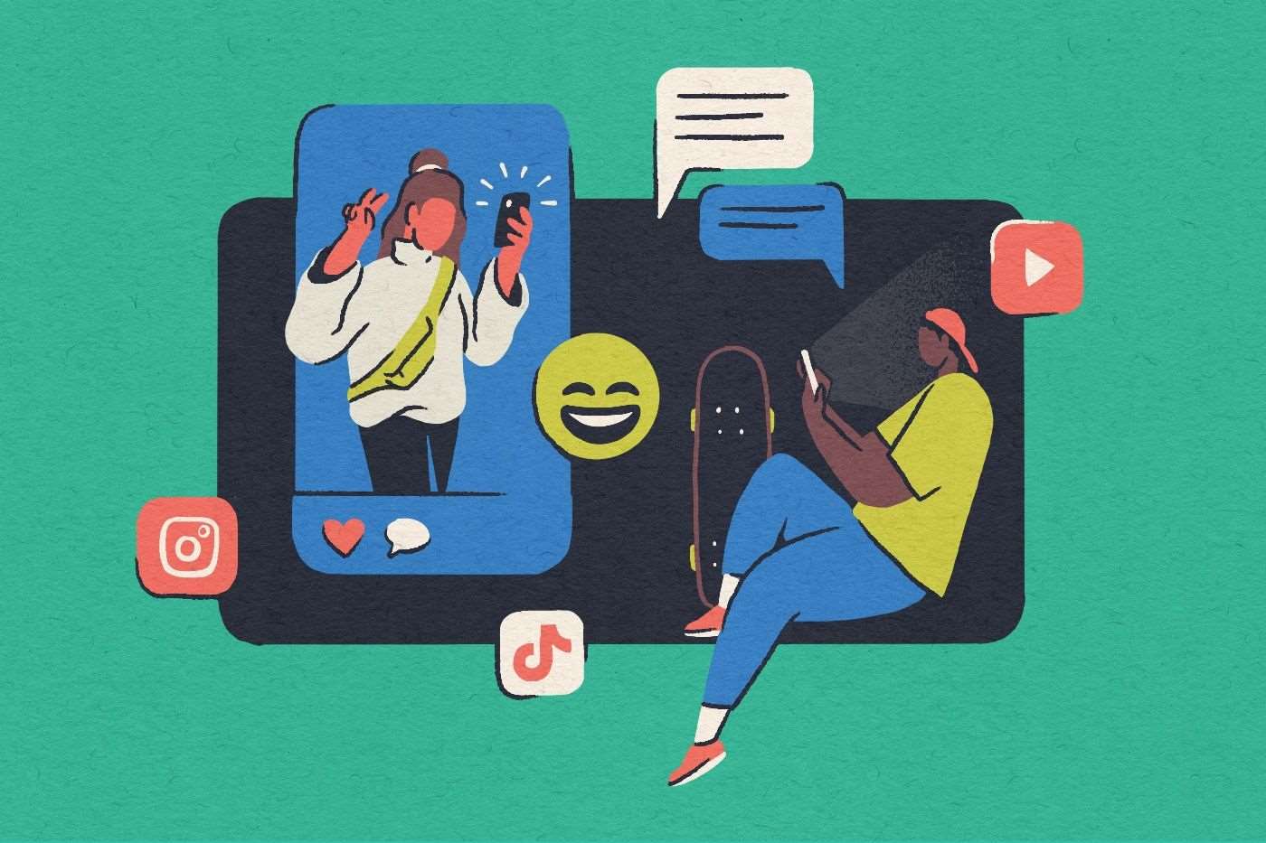 Ilustrasi pemasaran online untuk gen z (foto: Big Sea)
