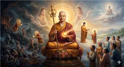 Bodhisattva Ksitigarbha (AI Generated)