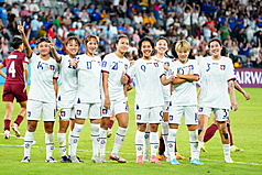 Dalam pertandingan AFC, timnas sepak bola wanita Taiwan pada tanggal 10 Maret berhasil menaklukkan tim India dan mencetak angka 3:1, berhasil maju ke babak 8 besar. (foto: CTFA)