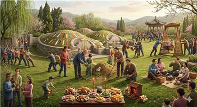 Festival Qingming (AI Generated)