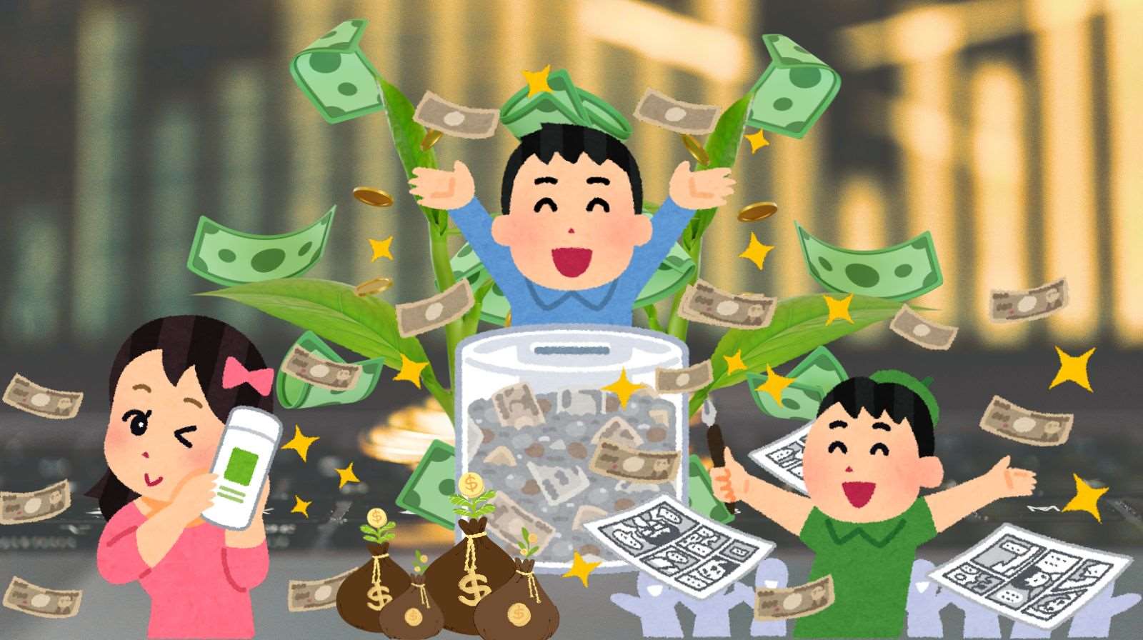 Ilustrasi kaya raya (foto: Canva)