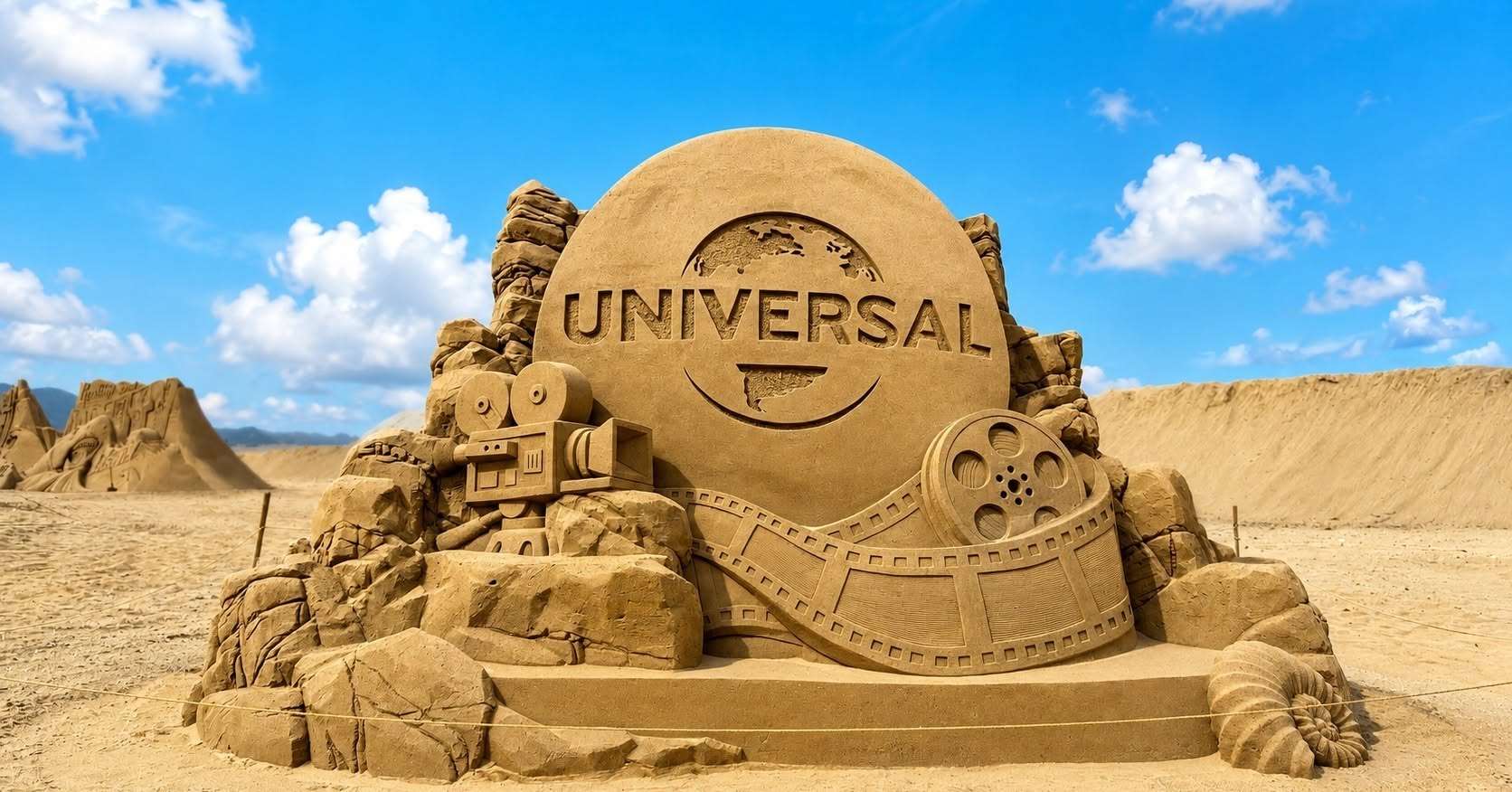 Festival Patung Pasir Internasional Fulong 2026 dengan IP Universal Studio (foto: FB 福容大飯店 福隆)