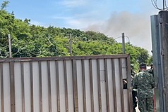 Sebuah ledakan yang belum diketahui penyebabnya dilaporkan terjadi di Pangkalan Angkatan Udara Hsinchu pada 23 Juni. (Foto: CNA)