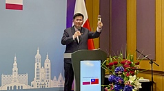 Hadiri Resepsi Grup Parlemen Polandia-Taiwan, Lin Chia-lung: Dirikan Pusat Bahasa Taiwan (Foto: CNA)