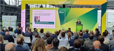 Kepala Kantor Perwakilan Taipei di Jerman, Gu Ruey-sheng diundang dalam acara  "Silicon Saxony Day 2026", dan menyampaikan pidato “Taiwan: Mitra Alami dan Berbasis Nilai dari Ekonomi Demokratis. (foto: Kantor Perwakilan Taipei di Jerman)