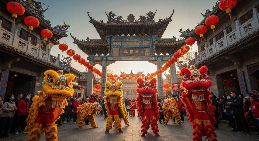 Pertunjukan Tarian Singa Tradisional (Bangrongsai). (Foto: Pixabay)