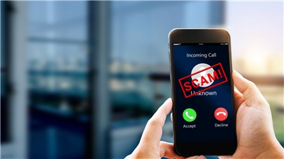 LL Ilustrasi penipuan melalui telepon (foto: Community First Credit Union)