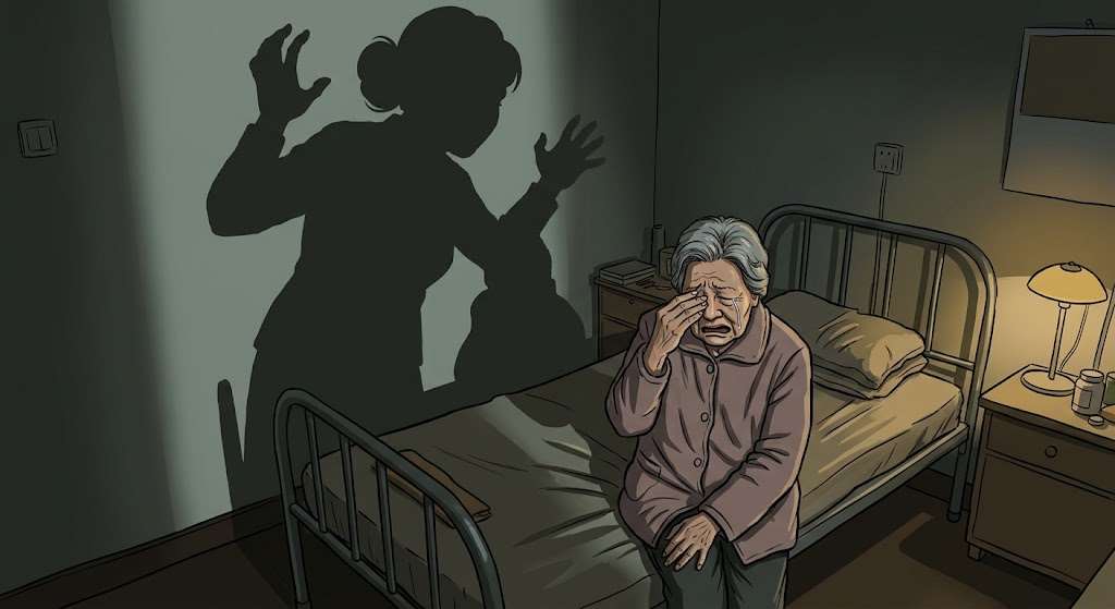 kekerasan terhadap lansia (ilustrasi: AI)