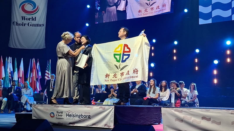 New Taipei City Junior Choir meraih medali perak dalam World Choir Games yang berlangsung di Swedia. (Foto: CNA)
