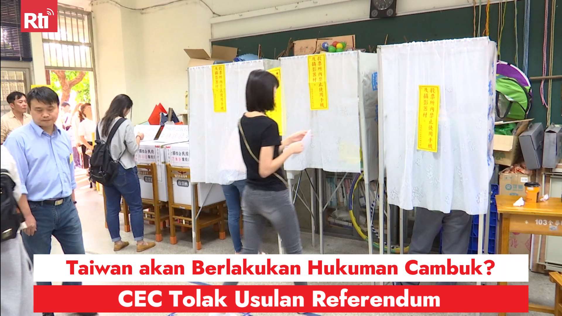 Taiwan akan Berlakukan Hukuman Cambuk? CEC Tolak Usulan Referendum (RtiSI)