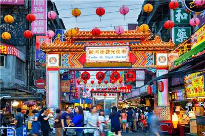 pasar malam Raohe di Kota Taipei (foto: Ditjen Pariwisata Kementerian Transportasi)