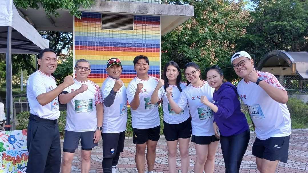 Acara Perpirun 2025 dihadiri Wakil Kepala KDEI Taipei, Johanes A. Susanto (kiri) dan Kabad. Perlindungan WNI dan Penerangan Sosial Budaya, Novrizal (kedua dari kiri)