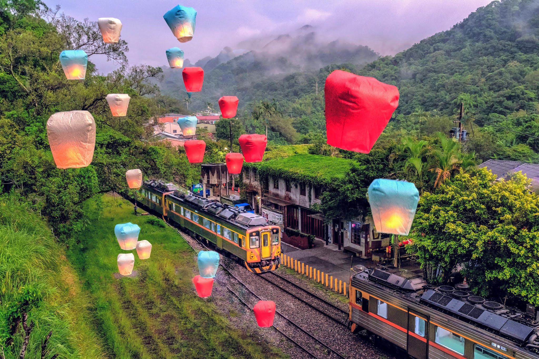 Lentera atau lampion langit di Pingxi (foto: Dannistravel)