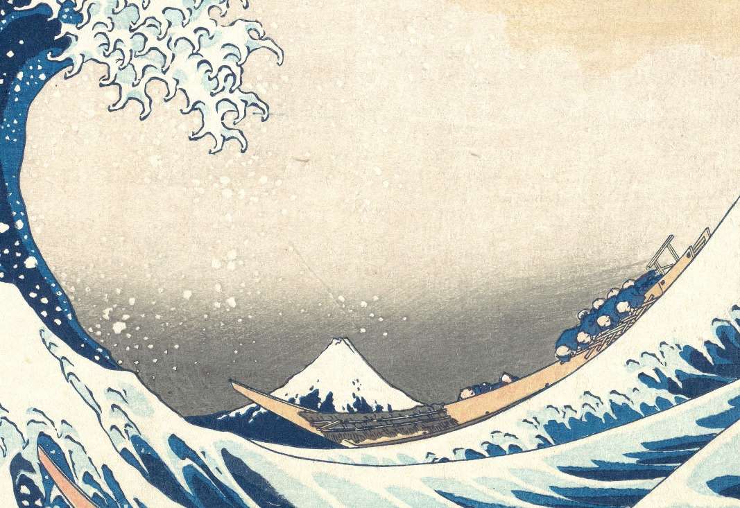 Salah satu lukisan Ukiyo-e terkenal berjudul "The Great Wave off Kanagawa" (foto: Smarthistory)