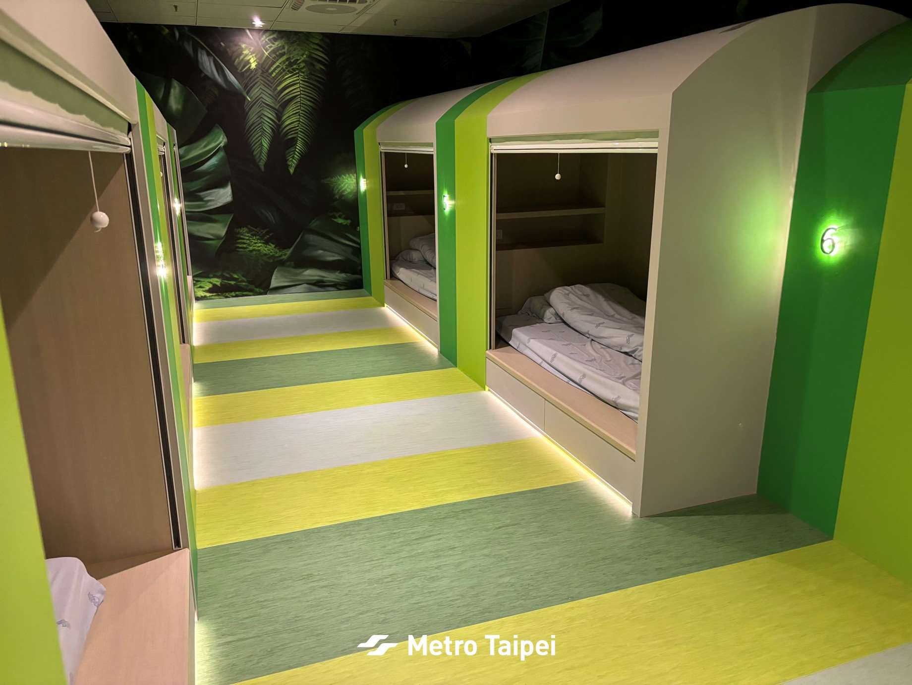 Ruang istirahat petugas Metro Taipei (foto: Metro Taipei)