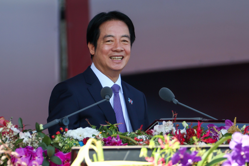 頼清徳‧総統は10日、「双十国慶節」祝賀大会で、「變局中 奮起的新台灣」をテーマとした国慶演説を発表した。（写真：CNA）