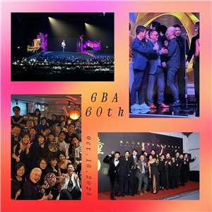 2025年「金鐘奨」ドラマ部門授賞式。短編連続ドラマ部門5冠達成の『聽海湧』の受賞及び打ち上げの模様のコラージュ（写真はパーソナリティー提供）