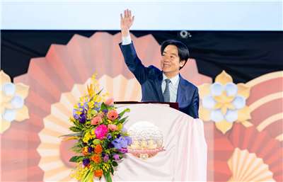 頼清徳‧総統は14日、一貫道の白陽祖師伝道120周年記念感謝大会に出席した際、台湾では全社会防衛強靭性を積極的に推進しており、その中で宗教団体は欠かせない存在だと述べた。（写真：総統府flickr）。（写真：総統府flickr）