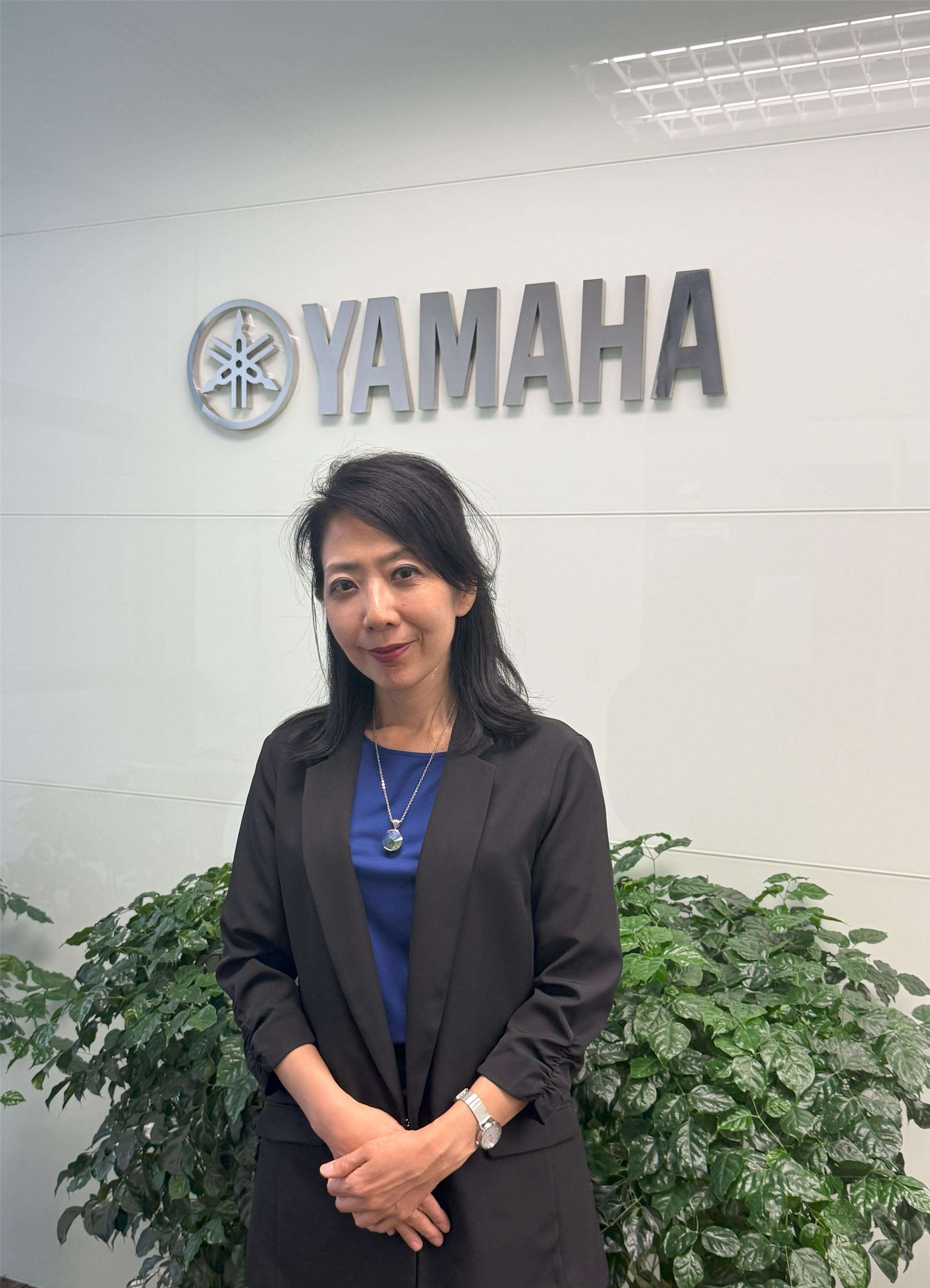 台湾ヤマハの西原詩絵社長です。（写真：呂学臨）