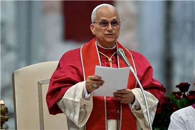 頼‧総統は、14日に70歳の誕生日を迎えたローマ教皇レオ14世に祝電を送り、ローマ教皇庁の平和対話の推進を支持すると表明した。（写真：AFP）