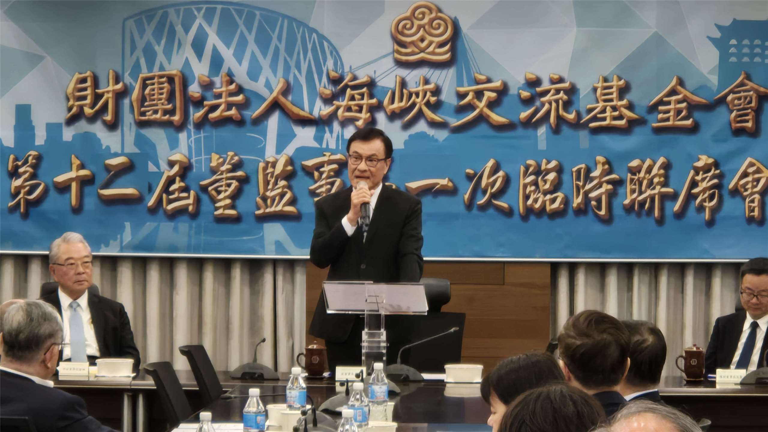 台湾の対中国大陸窓口機関「海峡交流基金会（略称：海基会）」の新たな董事長である蘇嘉全氏が23日、正式に就任した。（写真：陳國維撮影）