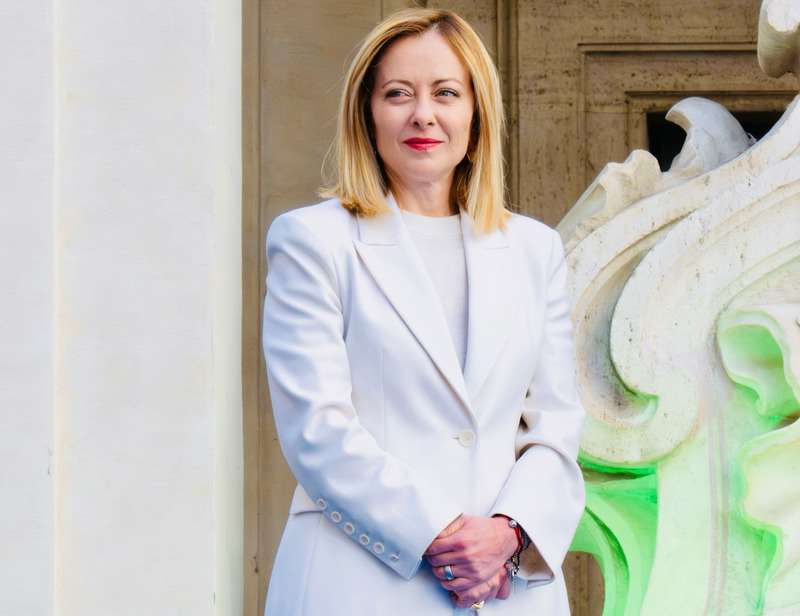 イタリアのジョルジャ・メローニ（Giorgia Meloni）首相は15日、公式訪問のため日本に到着しました。（写真：CNA）