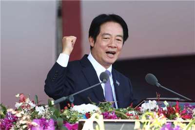 頼清徳・総統が2025年の「双十国慶節」祝賀大会で演説を行う様子。（写真：Rti）