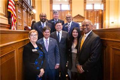 台湾の国家通信社、中央通信社は11日、アメリカのジョージア州議会下院が9日、台湾との友好に関する決議案を採択したと報じました。（写真：台北駐アトランタ経済文化弁事処より）