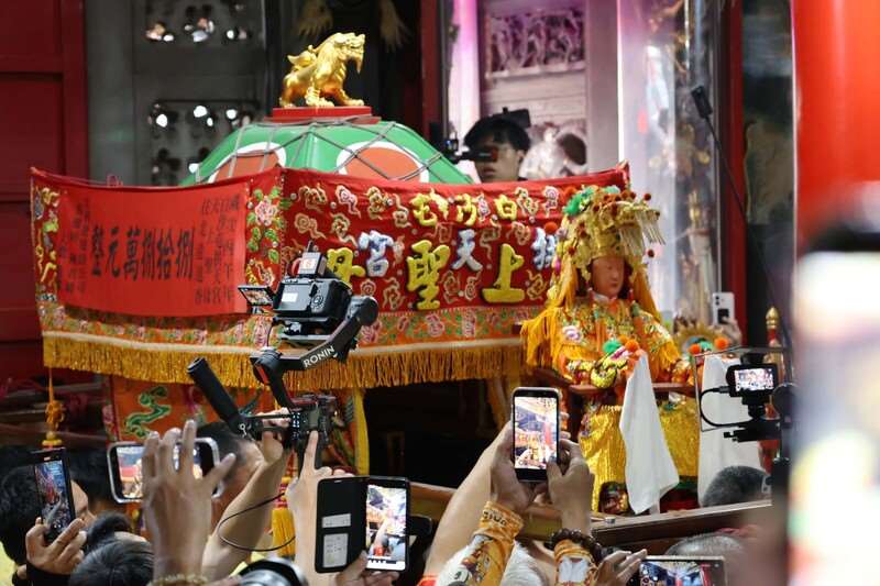 白沙屯媽祖（写真：CNA／管瑞平・記者 撮影）
