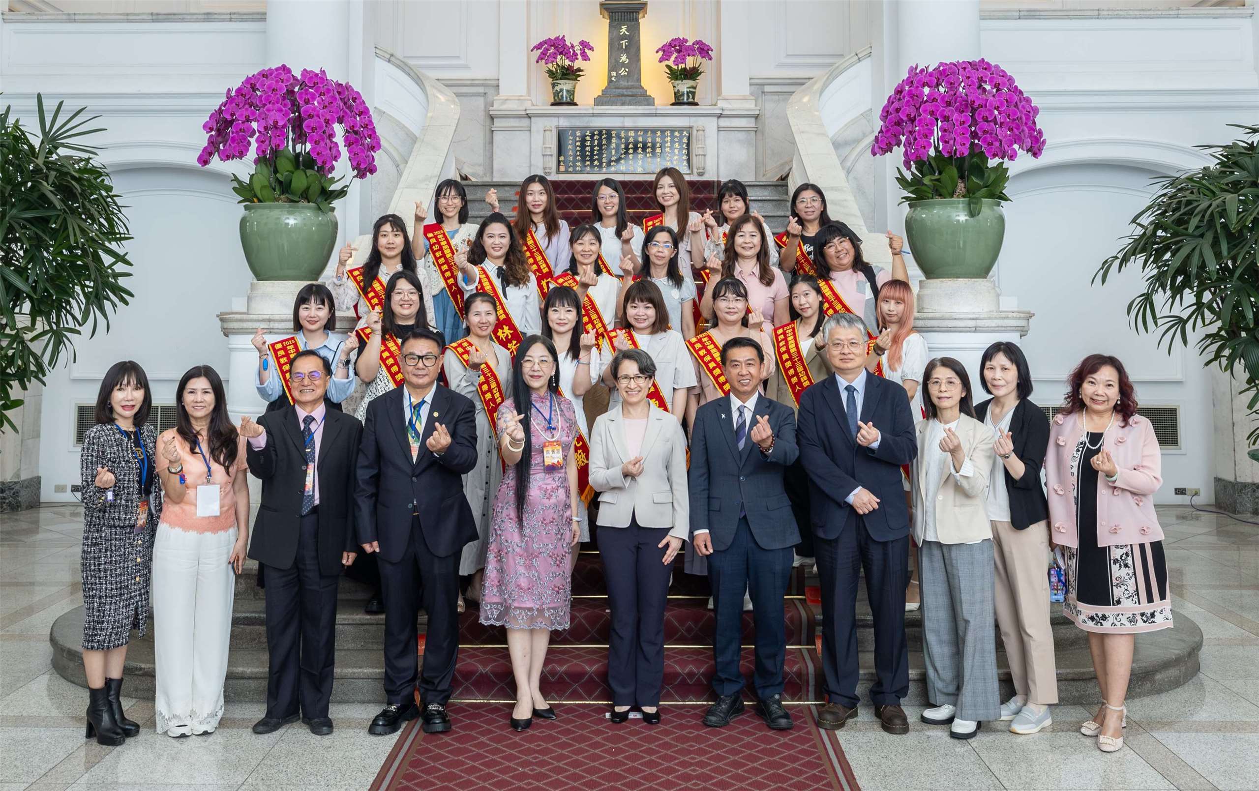 蕭美琴・副総統は14日午後、総統府で「第33回幼鐸奬」受賞者および中華幼児教育策進会随行者の表敬訪問を受けた。（写真：總統府flickr）