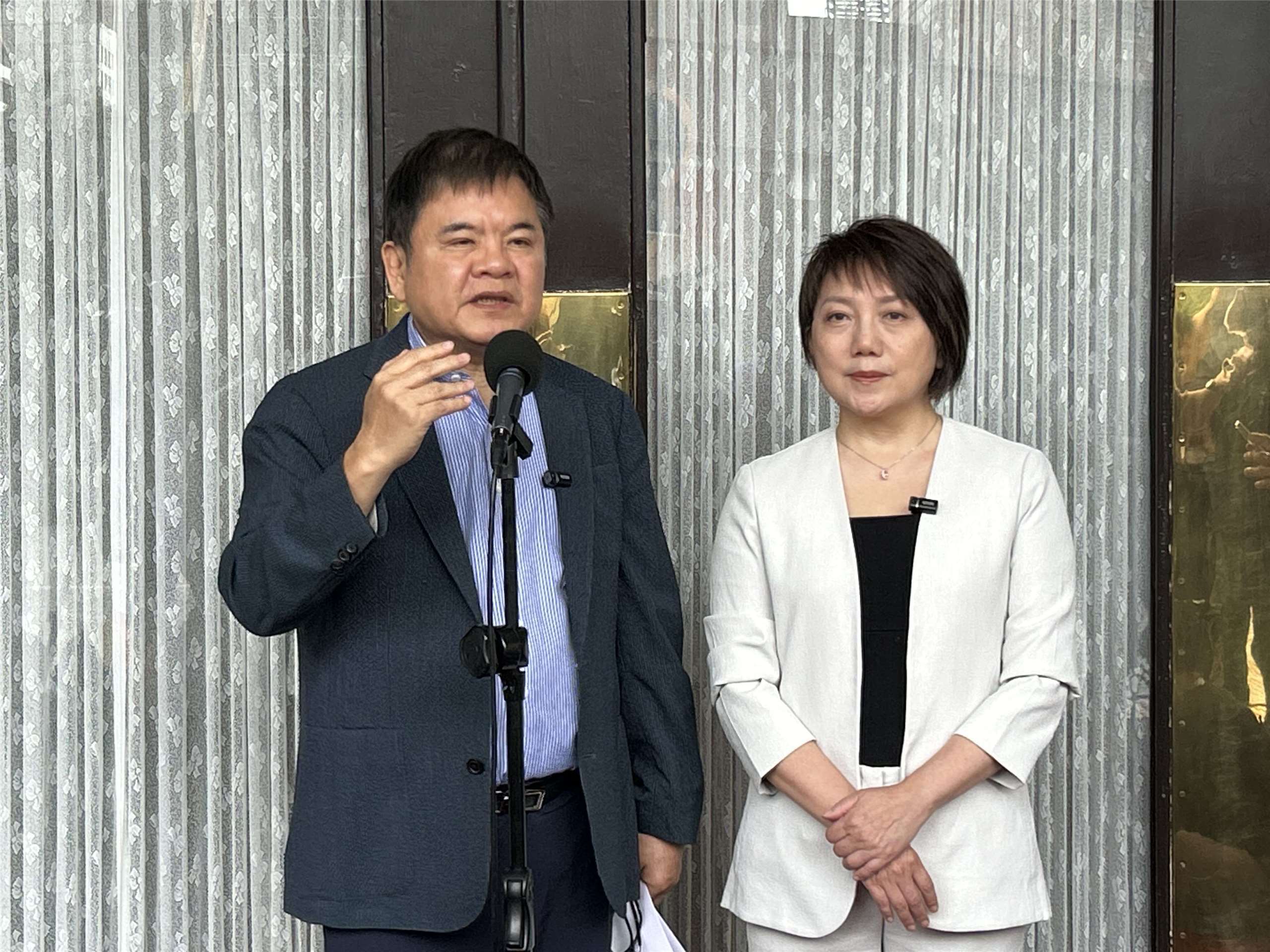 頼清徳・総統は当初、4/22にアフリカの国交樹立国・エスワティニ王国を訪問予定が、中国の圧力により阻止されたことを受け、与党・民進党議員団が中国を非難する決議案を提出。6/5立法院で可決された。（写真：趙婉淳 撮影）