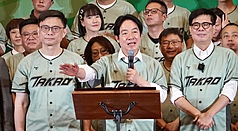 与党・民進党の主席を兼務する頼清徳・総統は12日、南部・高雄で開かれた中央常務執行委員会の中で、中国が北戴河会議で統一地方選に介入するという指示を下したと警告した。（写真：CNA）