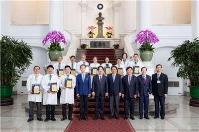 頼清徳・総統は15日、総統府で「全球中醫藥醫學會聯合會（世界中医薬学会連合会）」一行の表敬訪問を受けた。（写真：総統府）
