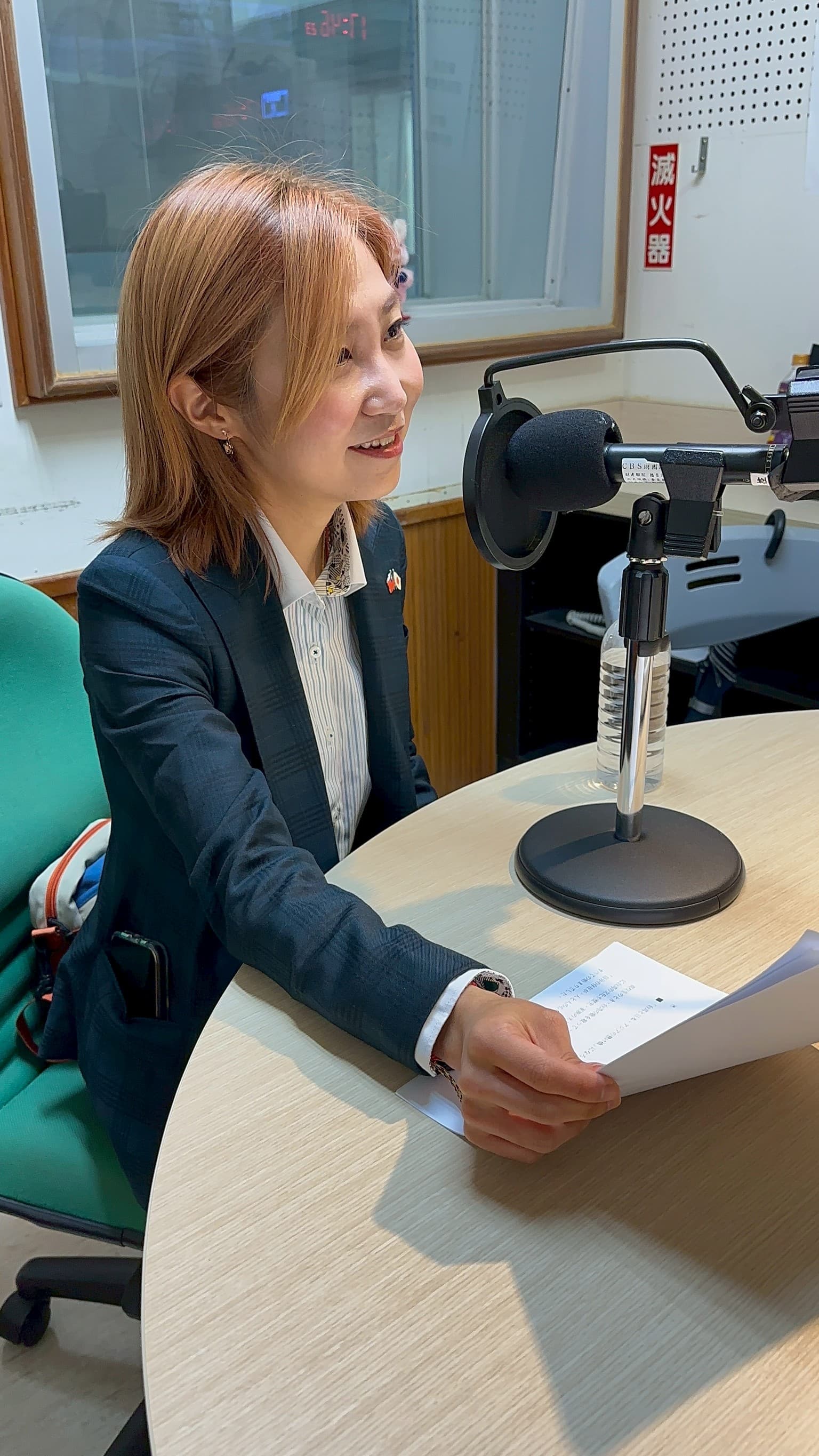 7/3(木)「こんにちは、台湾」ゲスト大岡愛さん、スタジオでのショット