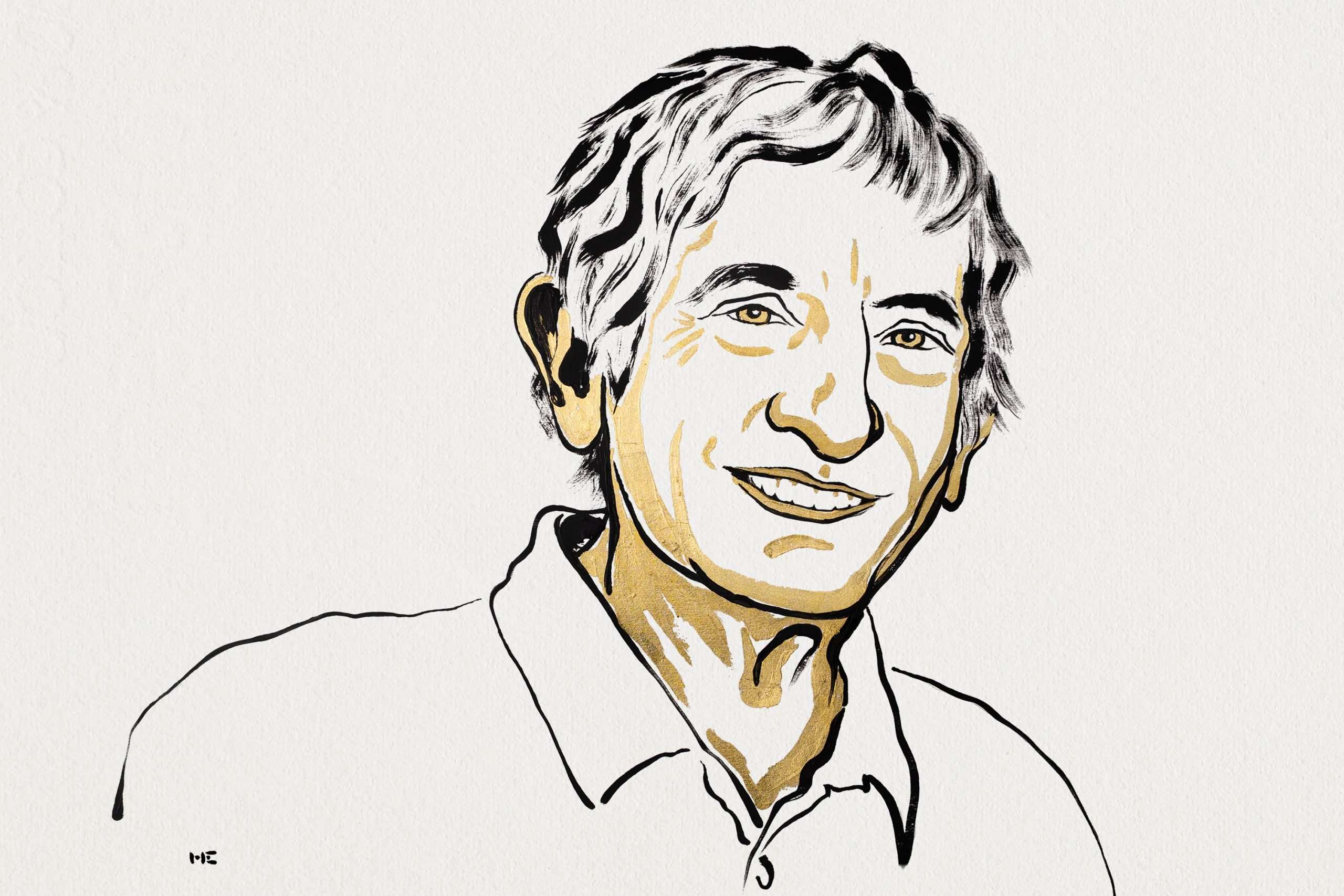 ▲스웨덴 화가 니클라스 엘메헤드(Niklas Elmehed)가 그린 올해 노벨 물리학상 수상자 존 마티니스의 초상화. [ 사진 출처 = 노벨위원회 홈페이지] 