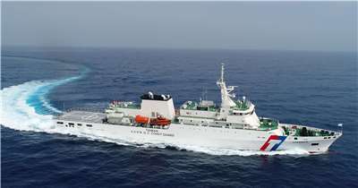 타이완 해순서 최대 순방함인 4천톤급의 윈린함(雲林艦). - 사진: 해순서 제공