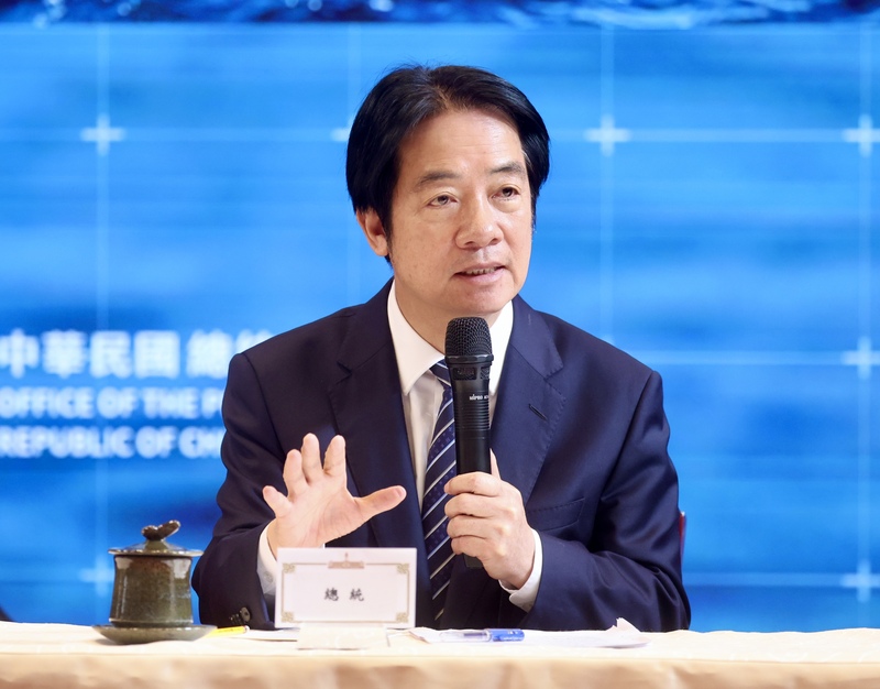 라이칭더(賴清德) 총통은 11/26 국가안보 위협에 대응하는 행동방안을 발표했다. -사진: 중앙통신사